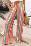 Striped Smocked Waist Pants with Pockets - Trendsi - Flyclothing LLC