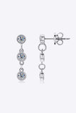 Moissanite 925 Sterling Silver Drop Earrings - Trendsi - Flyclothing LLC