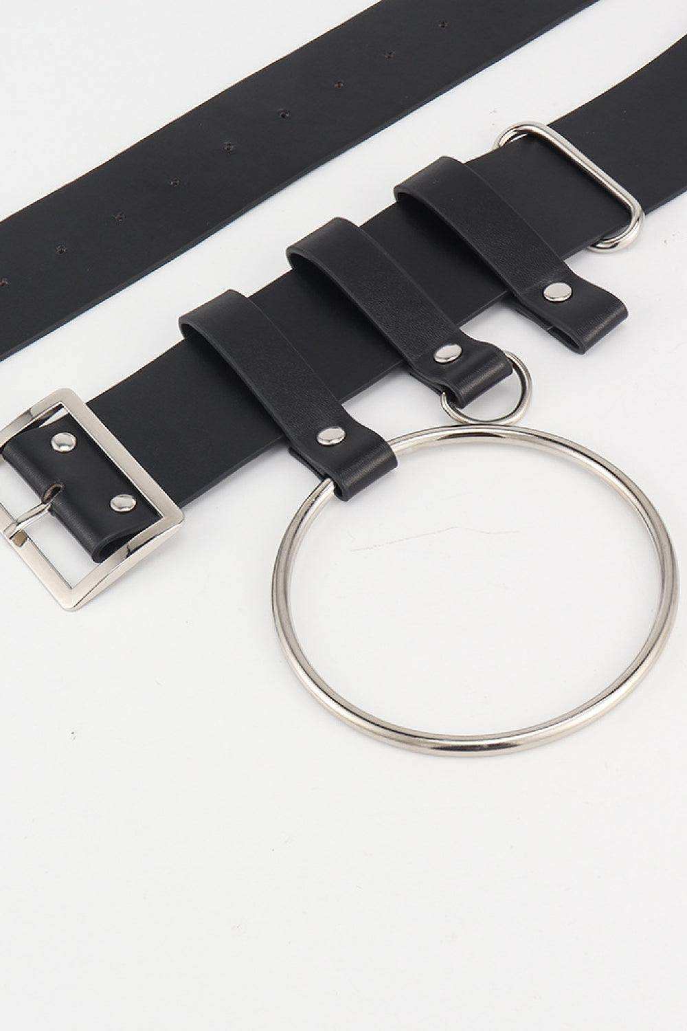 PU Belt with Chain - Trendsi - Flyclothing LLC