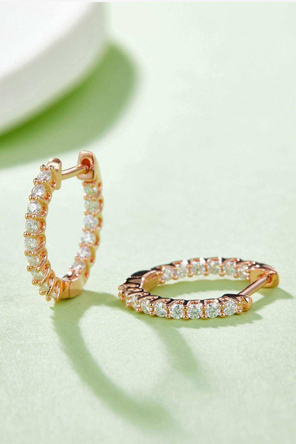 Moissanite 925 Sterling Silver Earrings - Trendsi - Flyclothing LLC