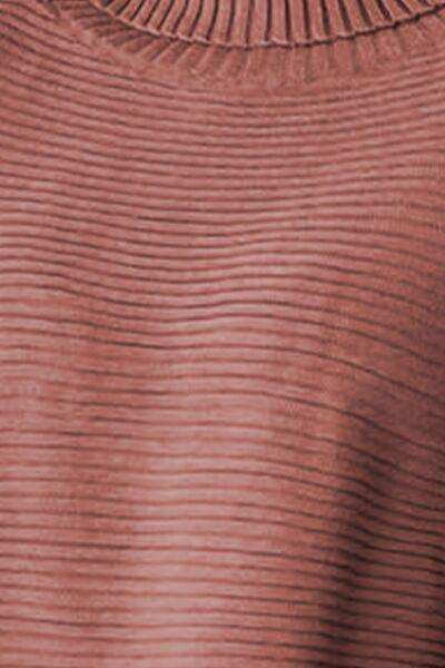 Ribbed Turtleneck Dropped Shoulder Pullover Sweater - Trendsi - Flyclothing LLC