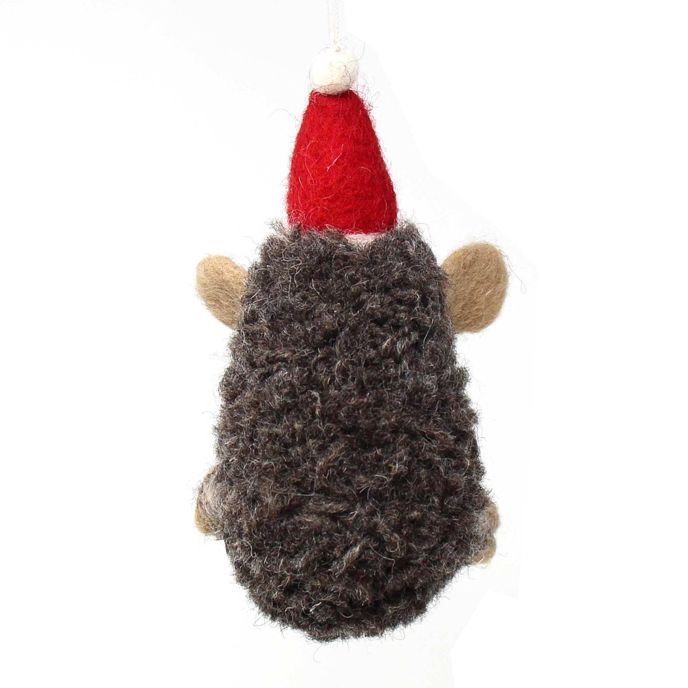 Hand Felted Christmas Ornament: Hedgehog - Global Groove (H) - Global Groove - Flyclothing LLC