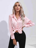 Printed Collared Neck Buttoned Shirt - Trendsi - Flyclothing LLC