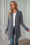 Open Front Long Sleeve Cardigan - Trendsi - Flyclothing LLC