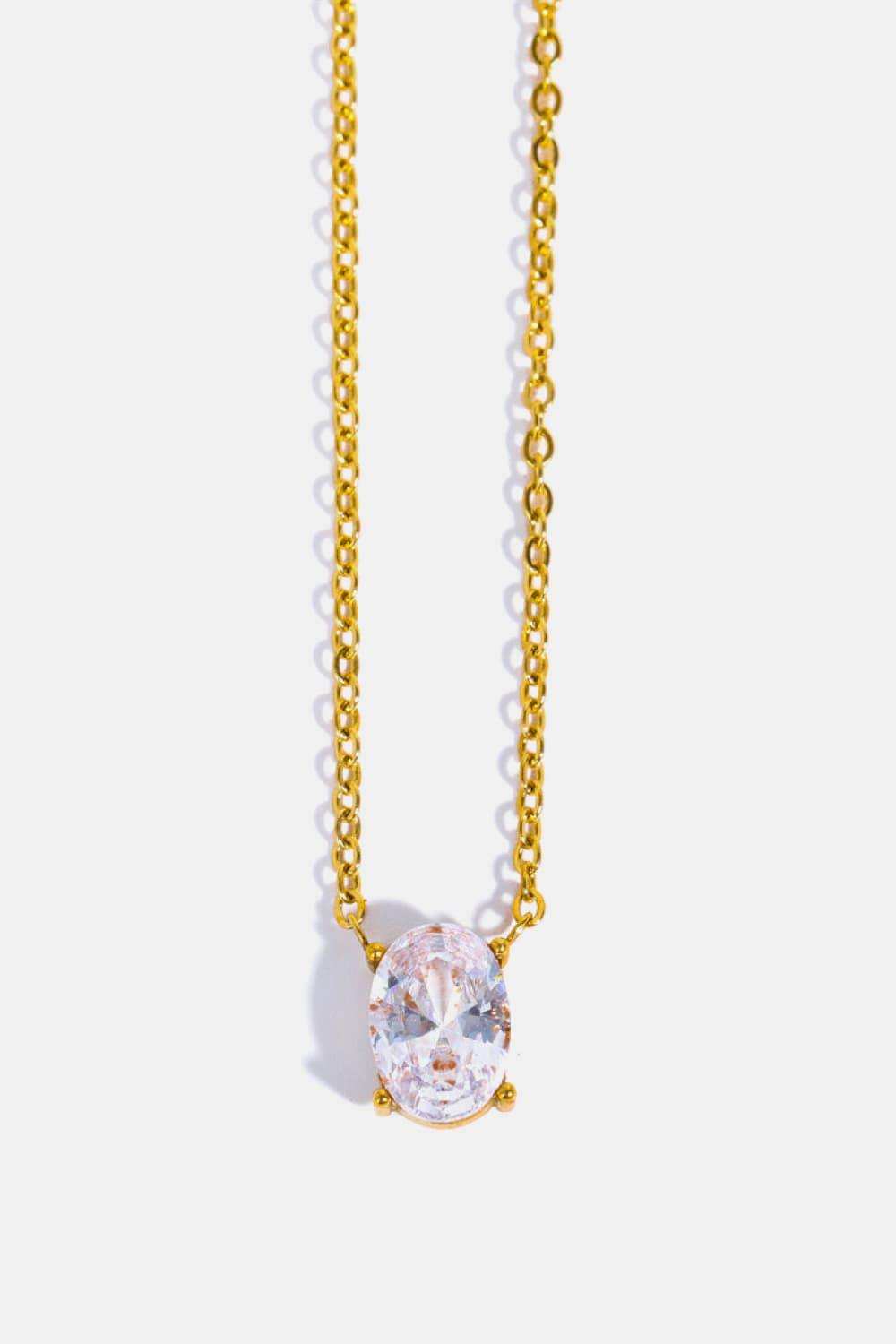 Stainless Steel Geometrical Shape Necklace - Trendsi - Flyclothing LLC