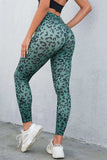 Leopard Print Wide Waistband Leggings - Trendsi - Flyclothing LLC