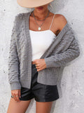 Open Front Long Sleeve Cardigan - Trendsi - Flyclothing LLC