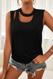 Cutout Sleeveless Top - Trendsi - Flyclothing LLC