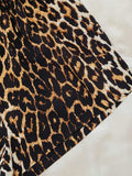 Leopard Lip Graphic Top and Shorts Lounge Set - Trendsi - Flyclothing LLC