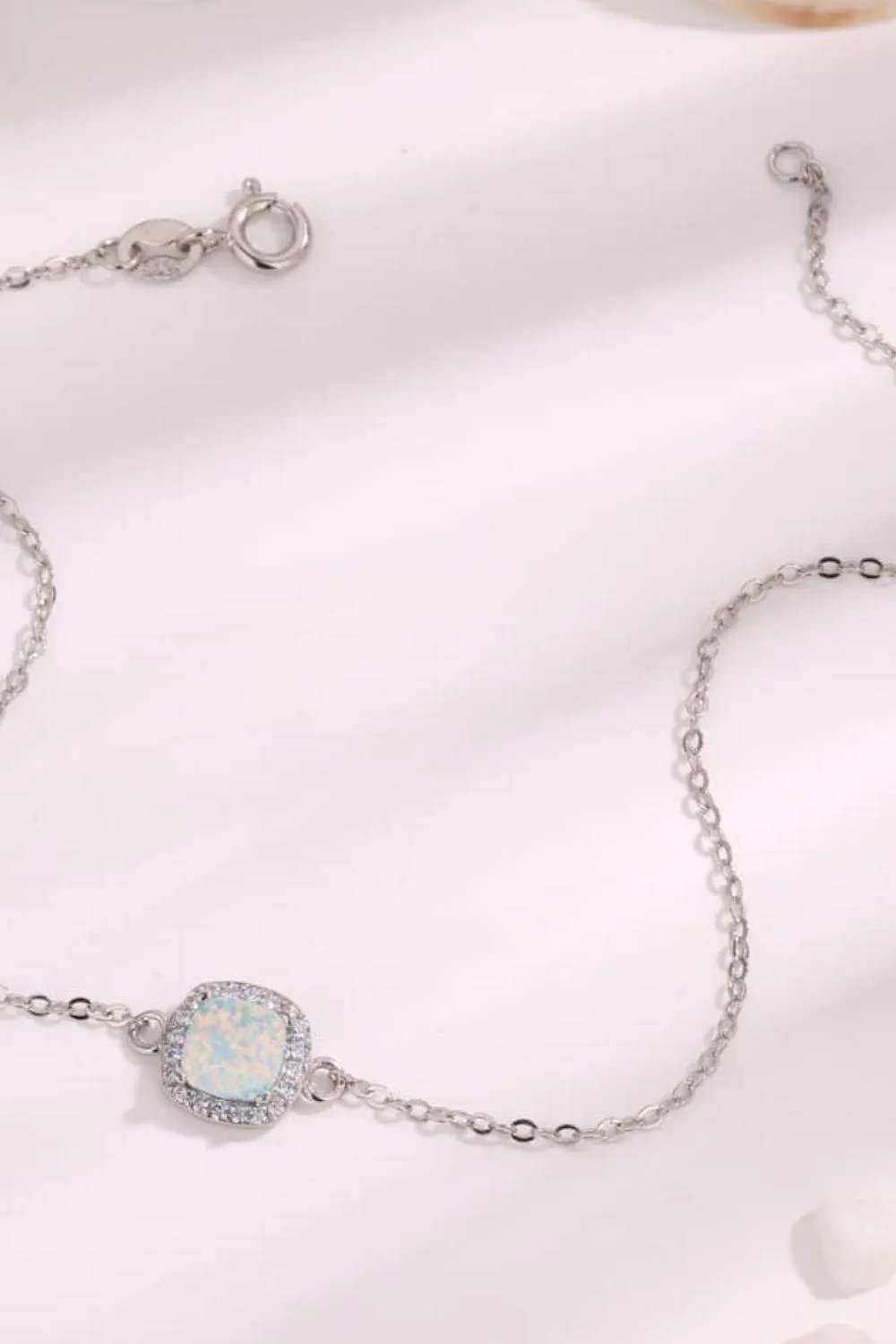 Opal Platinum-Plated Bracelet - Trendsi - Flyclothing LLC