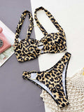 Leopard Ring Detail Bikini Set - Trendsi - Flyclothing LLC