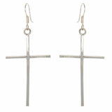 Sterling Silver Cross Drop Earrings - Artisana - Flyclothing LLC