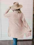 High-Low Open Front Cardigan with Pockets - Trendsi - Flyclothing LLC