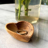 Petite Olive Wood Heart Trinket Bowls - Set of 2 - Jedando - Flyclothing LLC