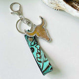 Rhinestone Bull Keychain - Trendsi - Flyclothing LLC