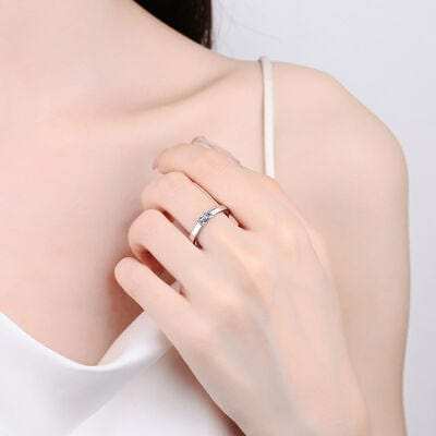 Moissanite 925 Sterling Silver Ring - Trendsi - Flyclothing LLC