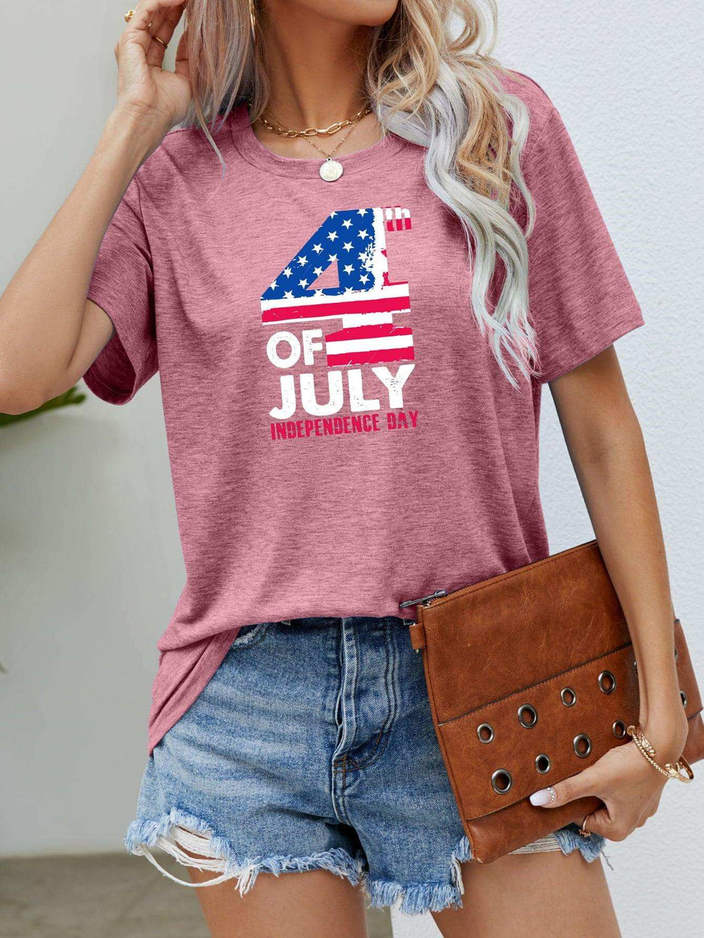 4th OF JULY INDEPENDENCE DAY Graphic Tee - Trendsi - Flyclothing LLC