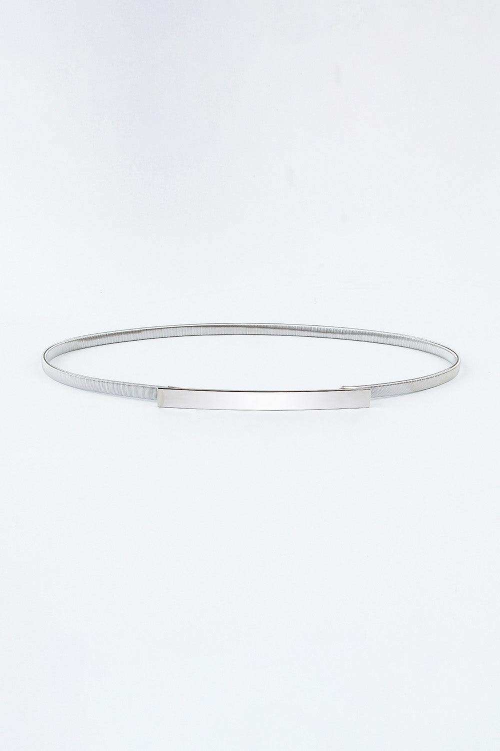 Elastic Iron Skinny Belt - Trendsi - Flyclothing LLC