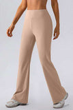 High Waist Straight Active Pants - Trendsi - Flyclothing LLC