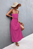 Strapless Split Maxi Dress - Trendsi - Flyclothing LLC