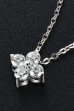 Moissanite Four Leaf Clover Pendant Necklace - Trendsi - Flyclothing LLC