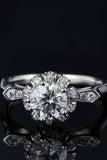1 Carat Moissanite 925 Sterling Silver Ring - Trendsi - Flyclothing LLC