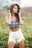 Floral Crochet Cropped Cami - Trendsi - Flyclothing LLC