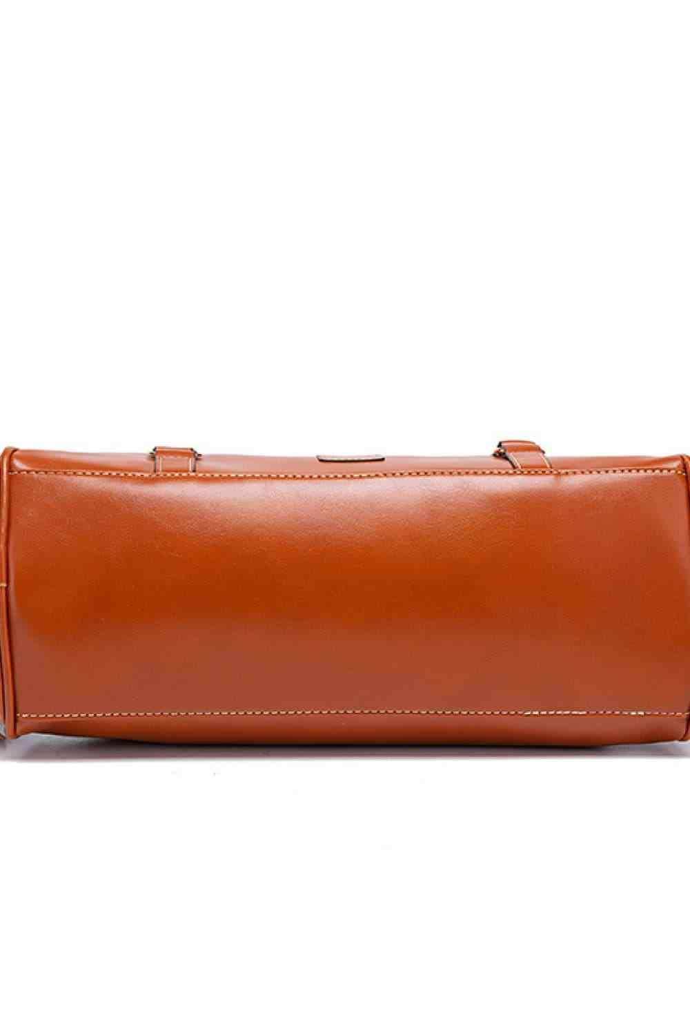 PU Leather Handbag with Tassels - Trendsi - Flyclothing LLC