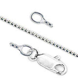 Alamode High-Polished 925 Sterling Silver Chain with No Stone - Alamode - Flyclothing LLC