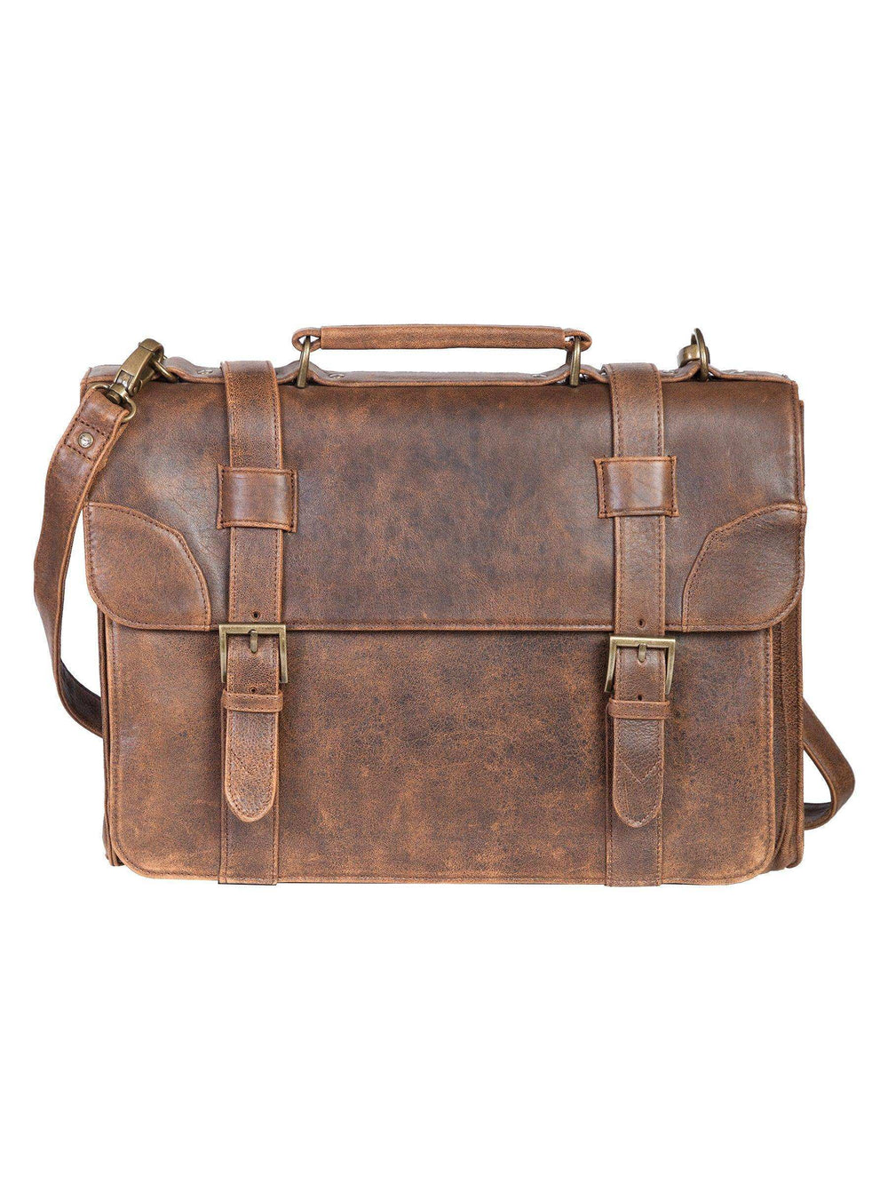 Scully WALNUT SATCHEL BRIEF - Scully Leather - Flyclothing LLC