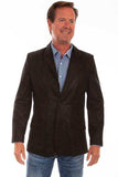 Scully Leather Black Mens Blazer - Scully Leather - Flyclothing LLC