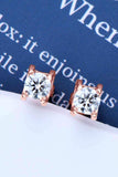 Moissanite 925 Sterling Silver Stud Earrings - Trendsi - Flyclothing LLC