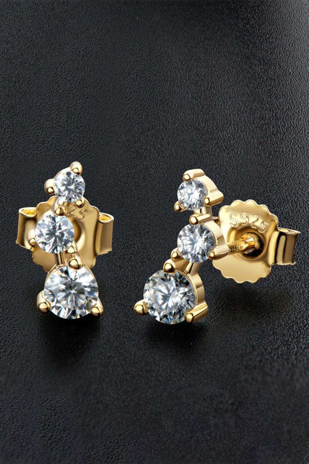 Your Way Moissanite Stud Earrings - Trendsi - Flyclothing LLC
