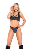 Roma Costume Shimmer Crop Top with Strap - Roma Costume - Flyclothing LLC