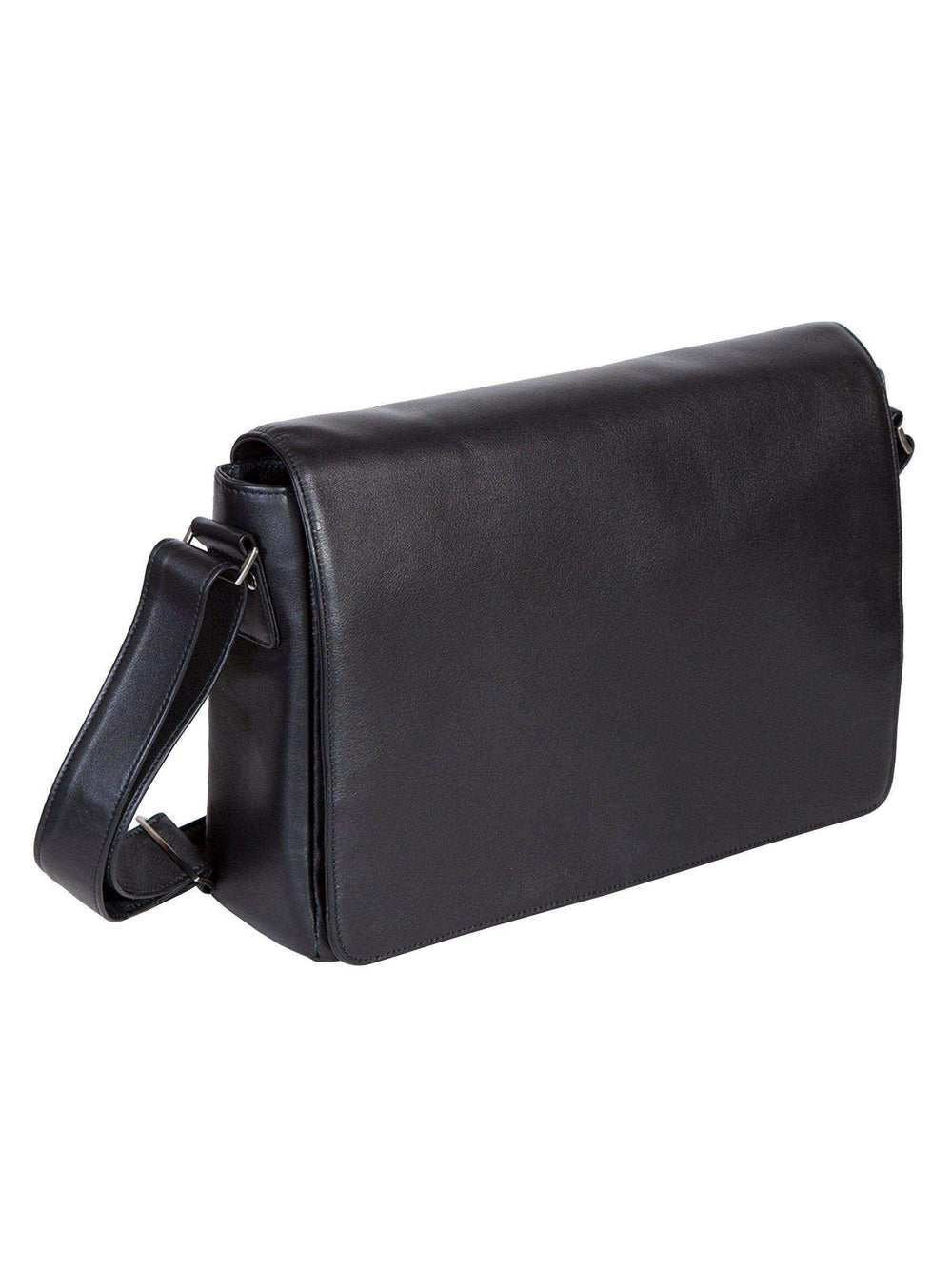 Scully BLACK LAPTOP MESSENGER - Scully Leather - Flyclothing LLC