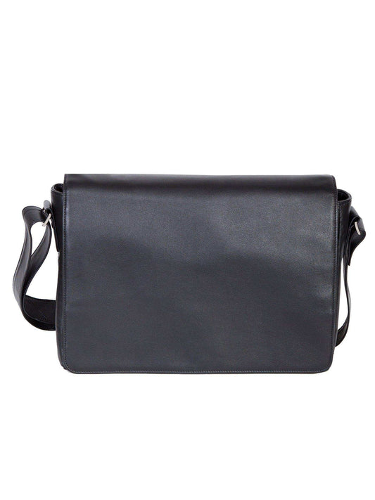 Scully BLACK LAPTOP MESSENGER - Scully Leather - Flyclothing LLC