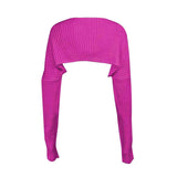 Long Sleeve Knit Bolero - Trendsi - Flyclothing LLC