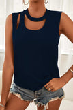 Cutout Sleeveless Top - Trendsi - Flyclothing LLC