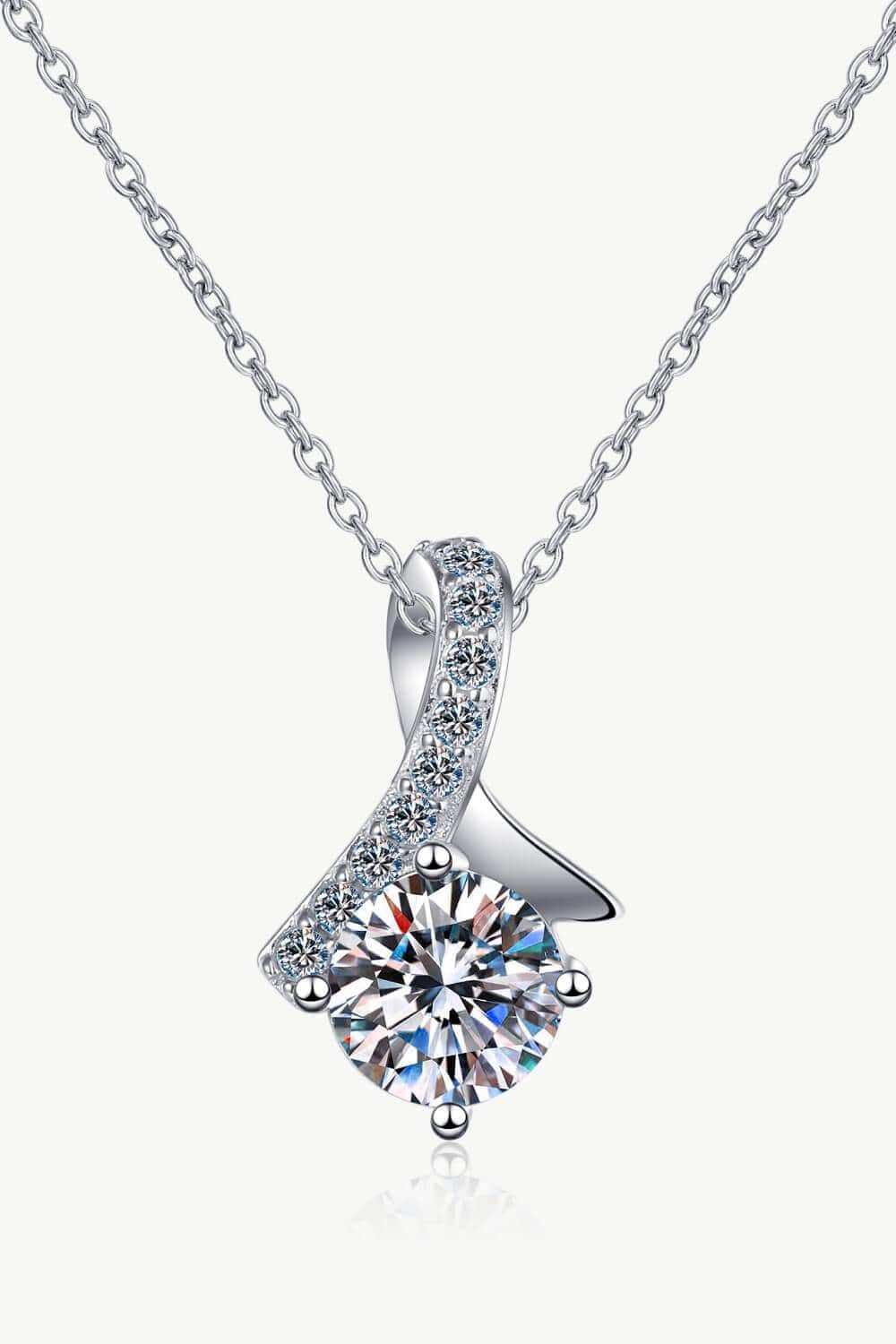 Unique and Chic Moissanite Pendant Necklace - Trendsi - Flyclothing LLC