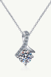 Unique and Chic Moissanite Pendant Necklace - Trendsi - Flyclothing LLC