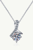 Unique and Chic Moissanite Pendant Necklace - Trendsi - Flyclothing LLC