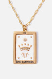 Tarot Card Pendant Copper Necklace - Trendsi - Flyclothing LLC