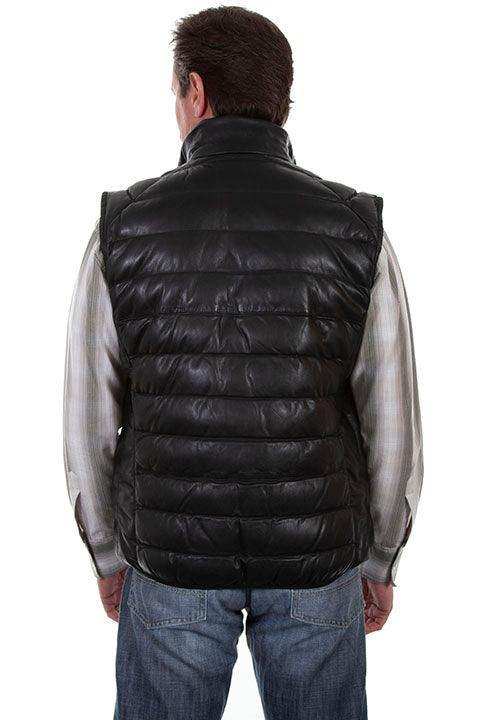 Scully Leather Black Men's Mens Vest - Scully Leather - Flyclothing LLC