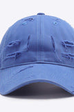 Distressed Adjustable Baseball Cap - Trendsi - Flyclothing LLC
