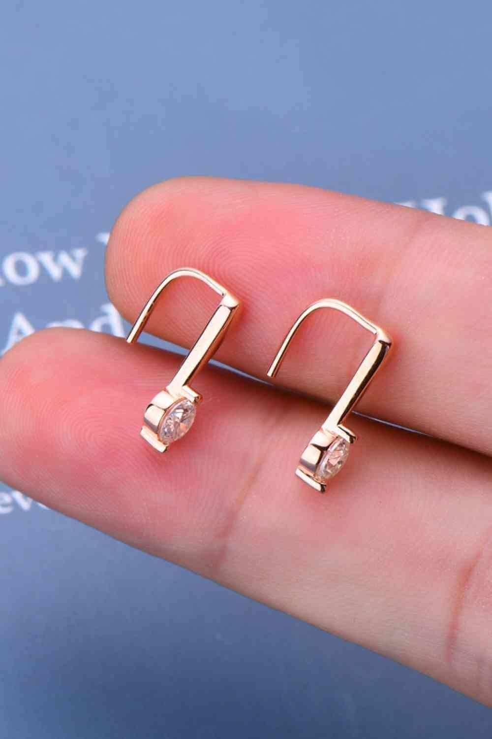 Moissanite 925 Sterling Silver Earrings - Trendsi - Flyclothing LLC