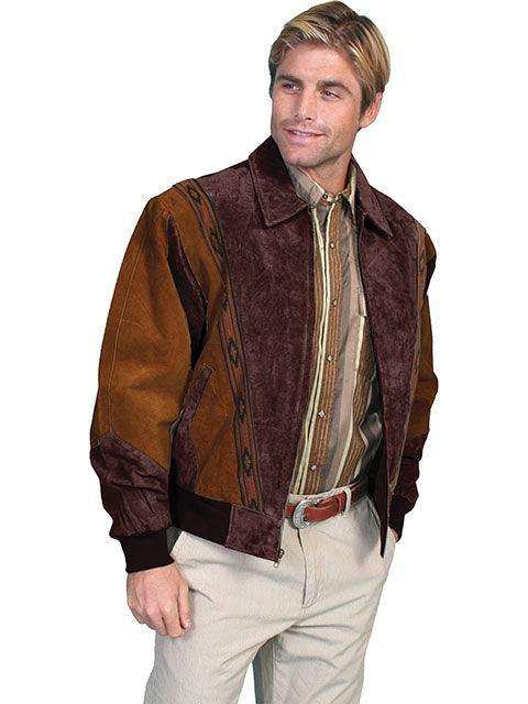 Scully CAFE BROWN/CHOCOLATE PRAIRIE JACKET - Scully Leather - Flyclothing LLC