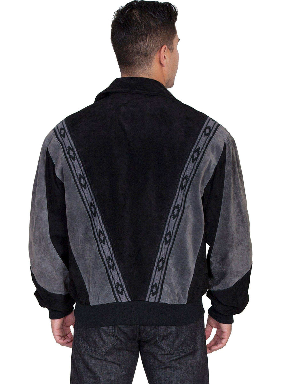 Scully BLACK W/DK GREY PRAIRIE JACKET - Scully Leather - Flyclothing LLC
