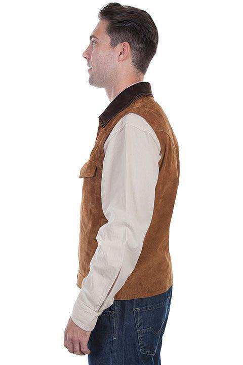 Scully CAFE BROWN TWO TONE VEST/CONCEALED - Scully Leather - Flyclothing LLC