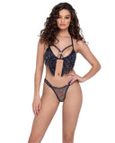 Roma Costume Sequin Fishnet Triangle Tie Top - Roma Costume - Flyclothing LLC