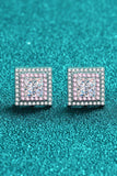Moissanite Square Stud Earrings - Trendsi - Flyclothing LLC
